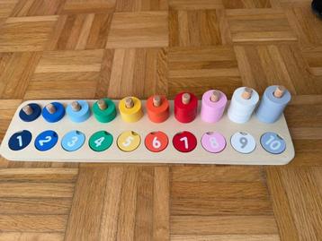 Jeu en bois découverte chiffre et couleur oxybul beschikbaar voor biedingen