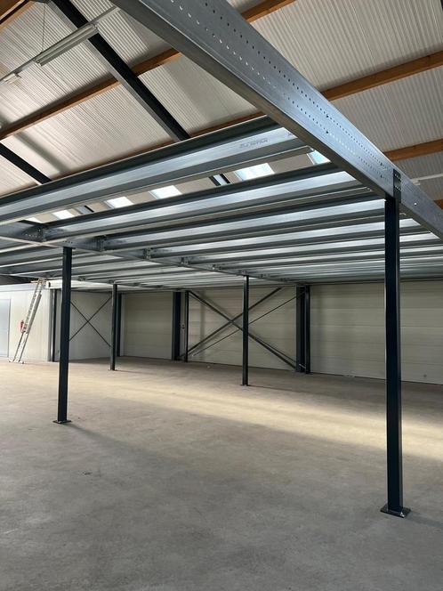 Mezzanine Tussenvloer 10x10 100m2 inclusief transport, Articles professionnels, Aménagement de Bureau & Magasin | Entrepôt, Rayonnage & Stockage