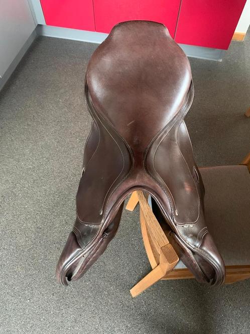 Bruin lederen springzadel Phoenix 17 inch, Dieren en Toebehoren, Paarden en Pony's | Zadels, Ophalen