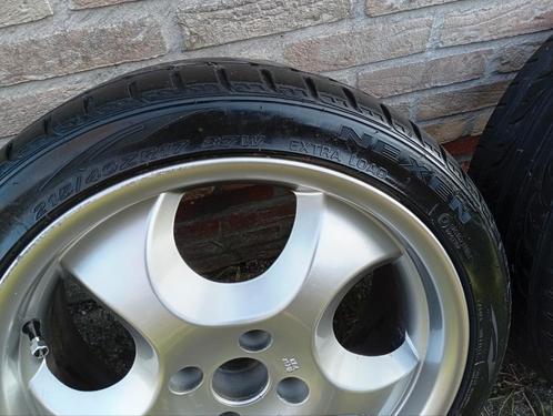 Alu velgen 17'' 4 x 100 et 20 215/40 zr 17 87w, Auto-onderdelen, Banden en Velgen, Band(en), 17 inch, Ophalen