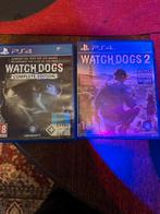 Jeux PS4 Watch Dogs 1 & 2, Enlèvement ou Envoi, Comme neuf