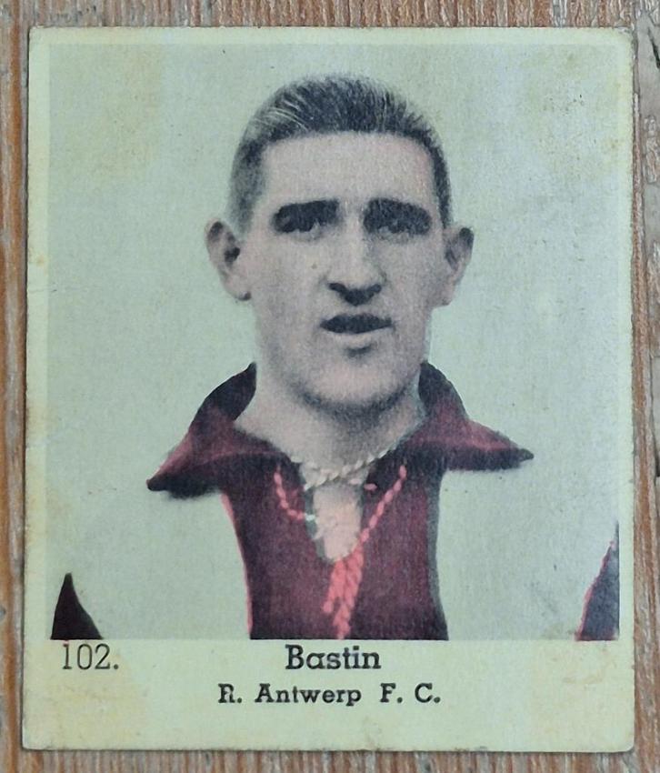 1935 Lecocq (pre panini) 102 Bastin Antwerp FC, Verzamelen, Sportartikelen en Voetbal, Gebruikt, Poster, Plaatje of Sticker, Ophalen of Verzenden