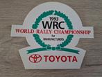 Sticker autorally WRC 1993 Toyota World Rally Champion, Verzamelen, Ophalen of Verzenden, Zo goed als nieuw, Auto of Motor