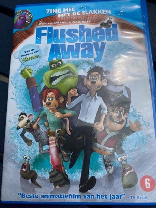 DVD Flushed Away van Dreamworks & aardman, Cd's en Dvd's, Dvd's | Tekenfilms en Animatie, Zo goed als nieuw, Europees, Tekenfilm