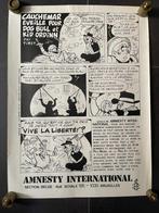Cauchemar éveillé Kid Ordinn 1978 Affiche Amnesty Tibet, Enlèvement ou Envoi