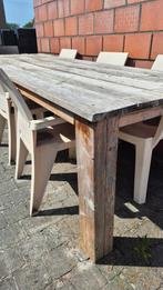 Tuintafel met 8 stoelen!, Tuin en Terras, Ophalen, Gebruikt