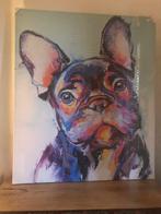 Heel groot schilderij NIEUW franse bulldog, Ophalen