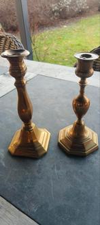Twee stuks koper kandelaar, Antiek en Kunst, Ophalen of Verzenden