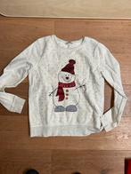 Leuke kersttrui met sneeuwman maat 152-158, Ophalen of Verzenden, Gebruikt