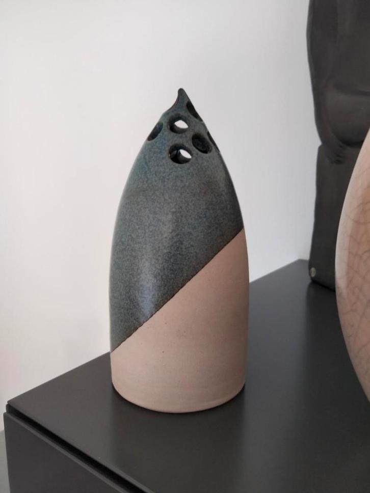 abstract studio keramiek vaas pique fleurs gesigneerd Grund, Antiek en Kunst, Kunst | Overige Kunst, Ophalen of Verzenden