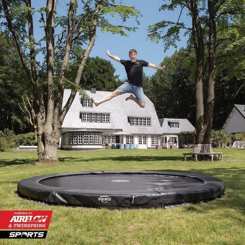 BERG Elite 430 inground, Kinderen en Baby's, Speelgoed | Buiten | Trampolines, Nieuw, Ophalen