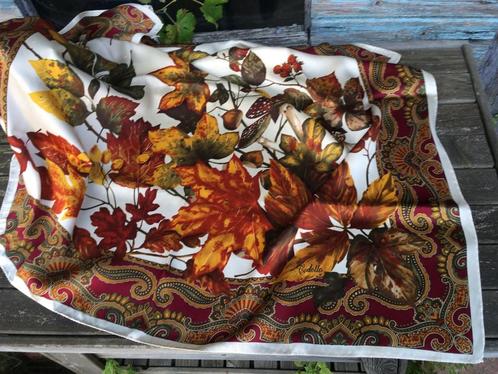 Vintage, zijden herfstige foulard Princess Antwerp Zoute, Kleding | Dames, Mutsen, Sjaals en Handschoenen, Zo goed als nieuw, Pashmina