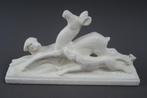 Sculpture art déco céramique ODYV scène de chasse, Ophalen of Verzenden