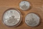 PM Lunar 3 Snake/Slang 1/2oz + 1oz + 2oz + 5 oz zilver 2025, Verzenden, Setje, Zilver
