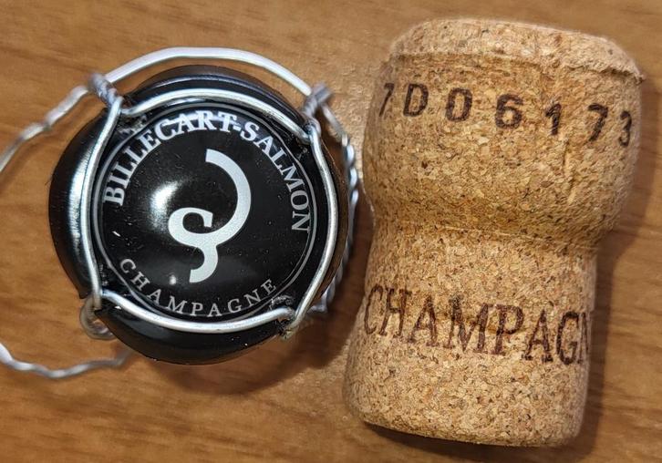 Capsule&bouchon Champagne BILLECART-SALMON noir&argent nr.52, Collections, Vins, Neuf, Champagne, France, Enlèvement ou Envoi
