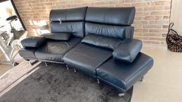 Mooie blauwe (lig)zetel Natuzzi beschikbaar voor biedingen