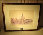 Mooi Kunstwerk 'Grote Markt Aalst' - Belgraphica - 66x53, Ophalen of Verzenden, Zo goed als nieuw, Oorspronkelijke maker