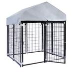 Hondenkennel | 1,2 x 1,2 meter | Met afdekzeil, Dieren en Toebehoren, Honden-accessoires, Ophalen of Verzenden, Nieuw