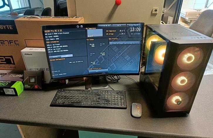 Game PC. New. Warranty. Ryzen5 / RTX4060, Computers en Software, Desktop Pc's, Zo goed als nieuw, SSD, 32 GB, Gaming, Ophalen of Verzenden
