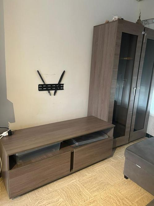 Vitrinekast, TV-meubel en moderne dressoir, Huis en Inrichting, Kasten | Dressoirs, Gebruikt, 50 tot 100 cm, 75 cm of meer, Met lade(s)