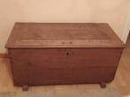 Antieke eiken linnen box, Antiek en Kunst, Ophalen