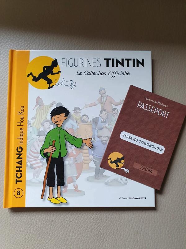 Tintin - Tchang Livret et passeport, Collections, Statues & Figurines, Neuf, Enlèvement ou Envoi