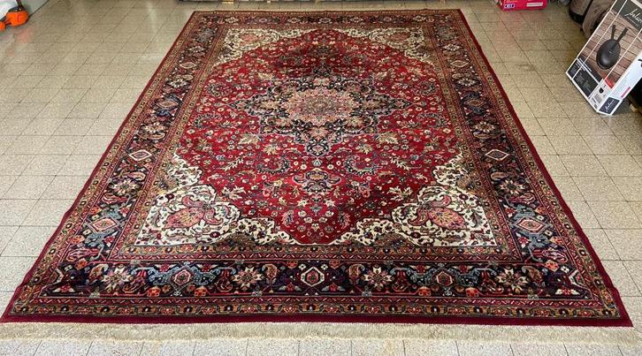 Perzisch tapijt SHARABIAN KADJAR, Roze/Bordeau, Antiek en Kunst, Antiek | Tapijten, Tafelkleden en Textiel, Ophalen