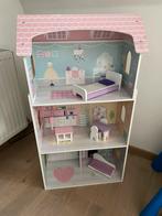 Poppenhuis met meubeltjes, Kinderen en Baby's, Ophalen, Zo goed als nieuw