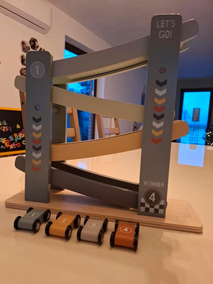 Racebaan Little dutch, Kinderen en Baby's, Speelgoed | Houten speelgoed, Zo goed als nieuw, Ophalen