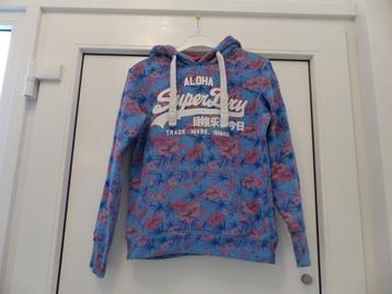 Pull violet Superdry - taille XS, Enlèvement ou Envoi, Superdry, Comme neuf, Taille 34 (XS) ou plus petite