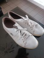 Witte Heren schoenen Lacoste, gebruikt Maat 42, Ophalen, Gedragen