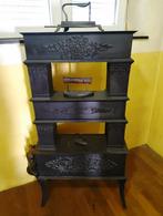 Ancien poêle à bois en fonte sur 3 étages, Ophalen, Gebruikt, Houtkachel, Vrijstaand