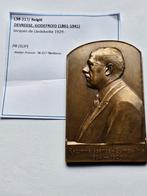 Medaille Brons Jacques de Liedekerke 1929 Devreese, Ophalen of Verzenden, Brons