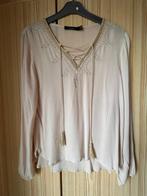 Blouse Carminn Paris medium, Kleding | Dames, Maat 38/40 (M), Beige, Ophalen of Verzenden, Zo goed als nieuw