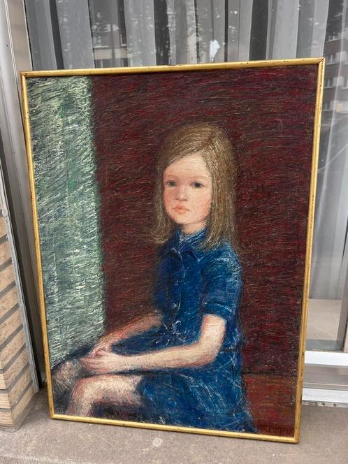 Olieverfschilderij, Lode Bosmans, Antiek en Kunst, Kunst | Schilderijen | Klassiek, Ophalen