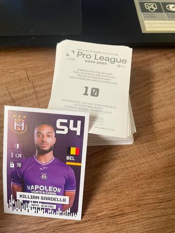 panini Pro League 2024 2025 dubbel sticker beschikbaar voor biedingen