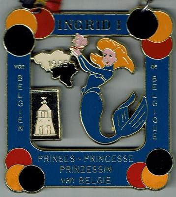 Médaille carnaval de la Princesse de Belgique 1995 Ingrid I