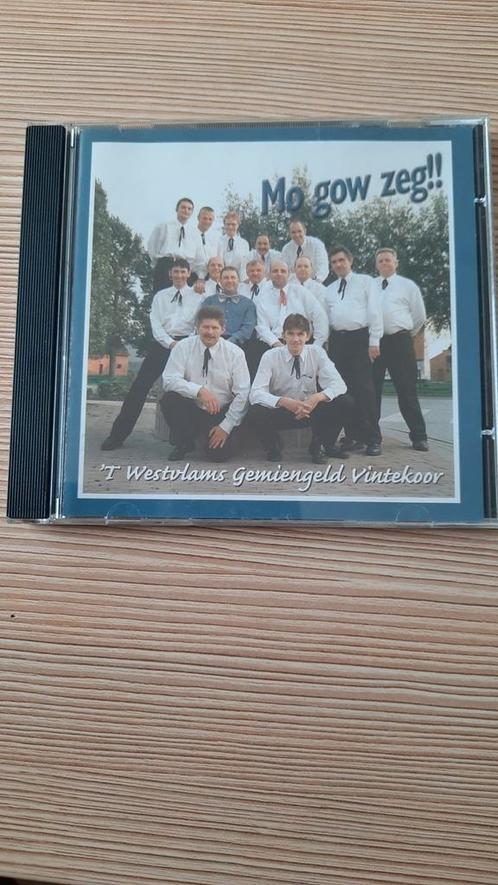 ´t WESTVLAMS GEMIENGELD VINTEKOOR Mo gow zeg!!, Cd's en Dvd's, Cd's | Nederlandstalig, Zo goed als nieuw, Streekmuziek, Ophalen of Verzenden