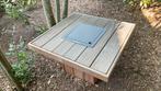 Zeer mooie vuurtafel 95cm op 95 cm, Ophalen, Zo goed als nieuw
