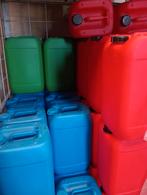 Jerrycans/bidons 25 liter BLAUW/ROOD/GROEN, Ophalen of Verzenden, Zo goed als nieuw