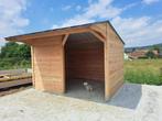 Schuilhok 3x4m + voorwand in Douglashout 'op Voorraad', 2 of 3 paarden of pony's, Weidegang