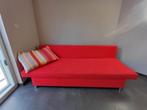 Gratis rode zetel (openklapbaar) met 2 kussens, Ophalen, Gebruikt, 150 tot 200 cm, Driepersoons