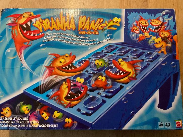 Piranha Panic, Hobby en Vrije tijd, Gezelschapsspellen | Bordspellen, Zo goed als nieuw, Een of twee spelers, Drie of vier spelers