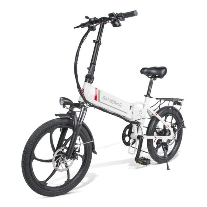 SAMEBIKE 20LVXD30-II Witte elektrische vouwfiets, Sport en Fitness, Overige Sport en Fitness, Nieuw, Verzenden