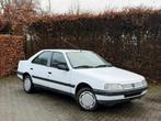 Peugeot 405 Benzine Automaat oldtimer 170ooo km keuring, Auto's, Automaat, Elektrische ramen, Wit, Bedrijf