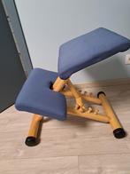 Stokke multi balance kniestoel ergonomische bureaustoel, Huis en Inrichting, Blauw, Ergonomisch, Gebruikt, Bureaustoel