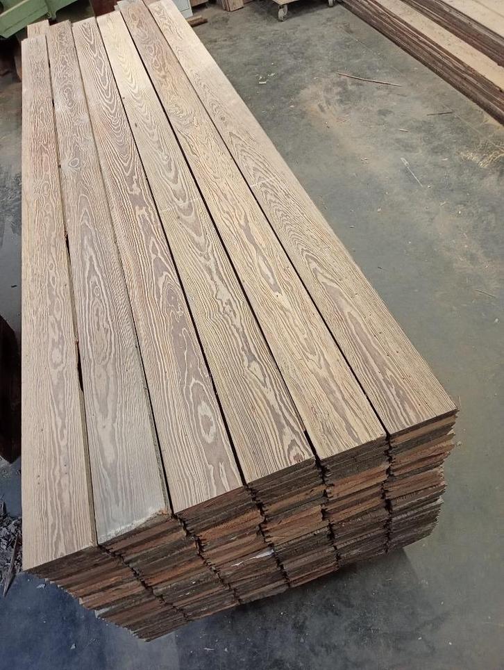 176m2 oude pitch pine planken vloer 14,2cm breed en 2,4cm, Doe-het-zelf en Bouw, Vloerdelen en Plavuizen, Gebruikt, Vloerdelen of -planken