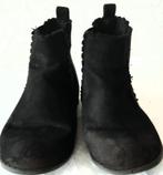 Zwarte Suede Enkellaarsjes voor Kinderen, Enlèvement ou Envoi, Primark, Boots et Botinnes, Porté