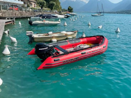 Quicksilver 430 HEAVY DUTY XS + Motor Mercury 30EFI, Watersport en Boten, Rubberboten, Zo goed als nieuw, Quicksilver, Aluminium