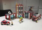 Lego City brandweerkazerne 60110 in Nieuwstaat, Ophalen, Zo goed als nieuw, Complete set, Lego